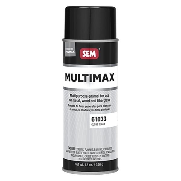 SEM 61033 MultiMax 12 fl. oz. Gloss Black Aerosol Multi Purpose Paint