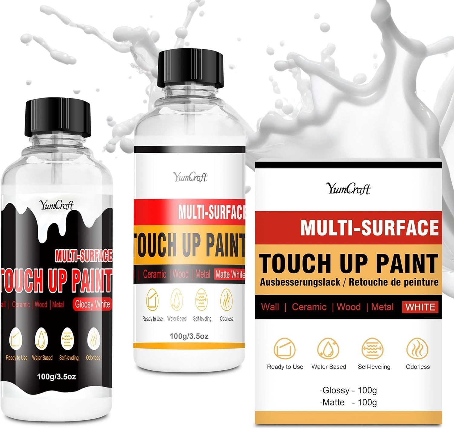 Multi-Surface White Touch Up Paint Pen 7oz – DIY Repair Solution for Any Surface