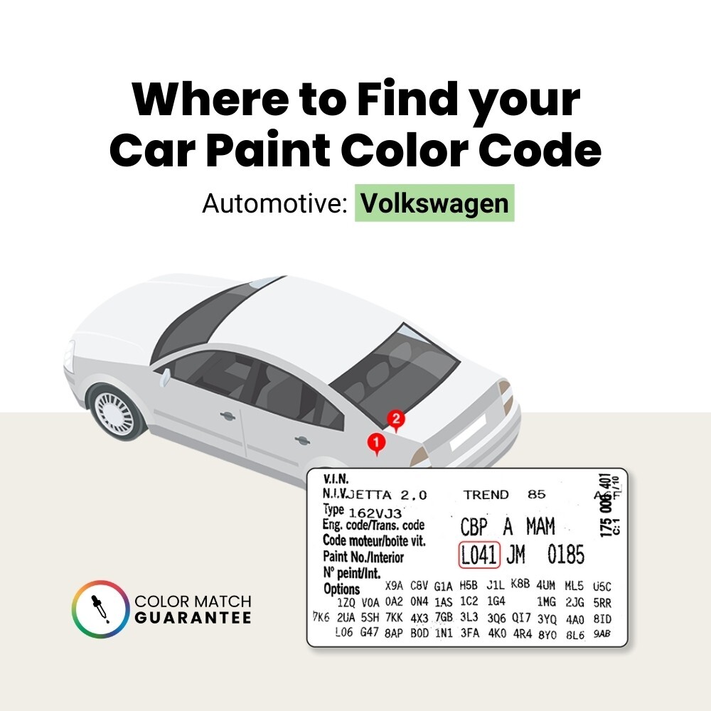 Volkswagen Touch Up Paint by TouchUpDirect – Brush or Spray Paint – Choose Color