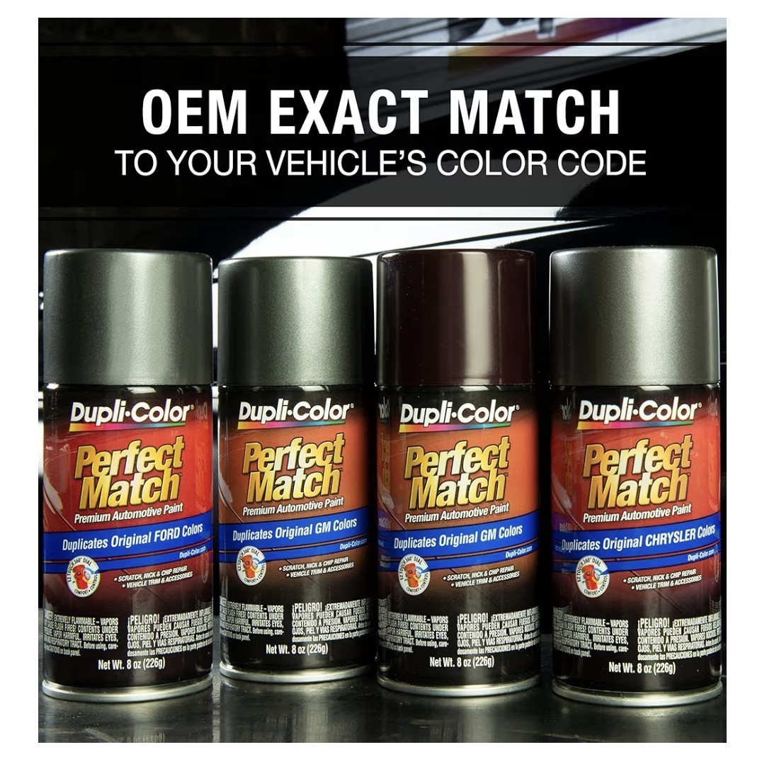 6 Pack 8oz. DupliColor Perfect Match Ford BFM0383 Silver Metallic T229
