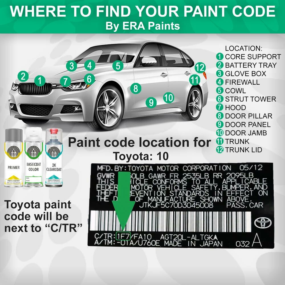 TOYOTA Genuine OEM Touch Up Paint – PICK YOUR COLOR