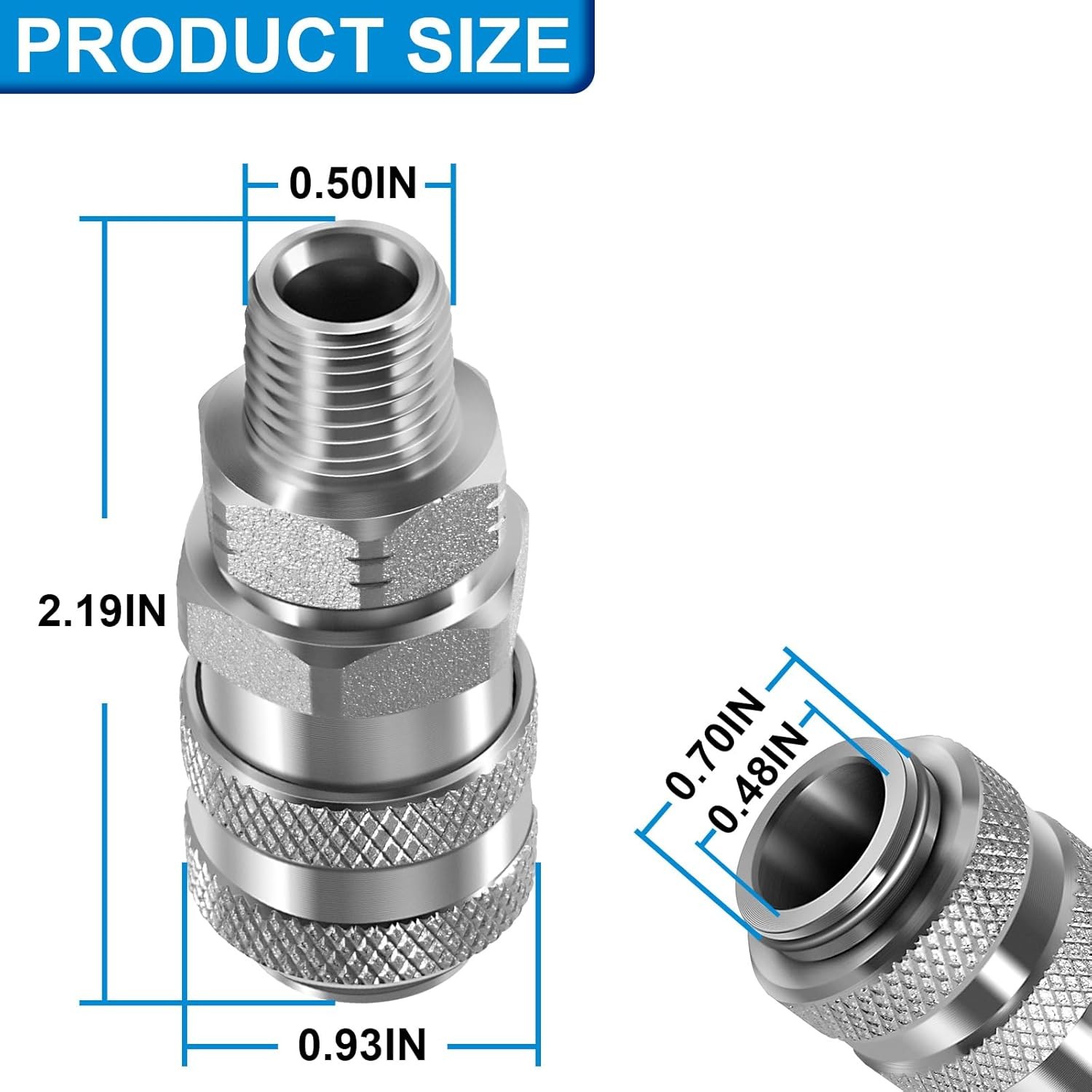 Fuel System Coupler Fitting,for Connection to’Compu-Check’ Quick Connect Fitting