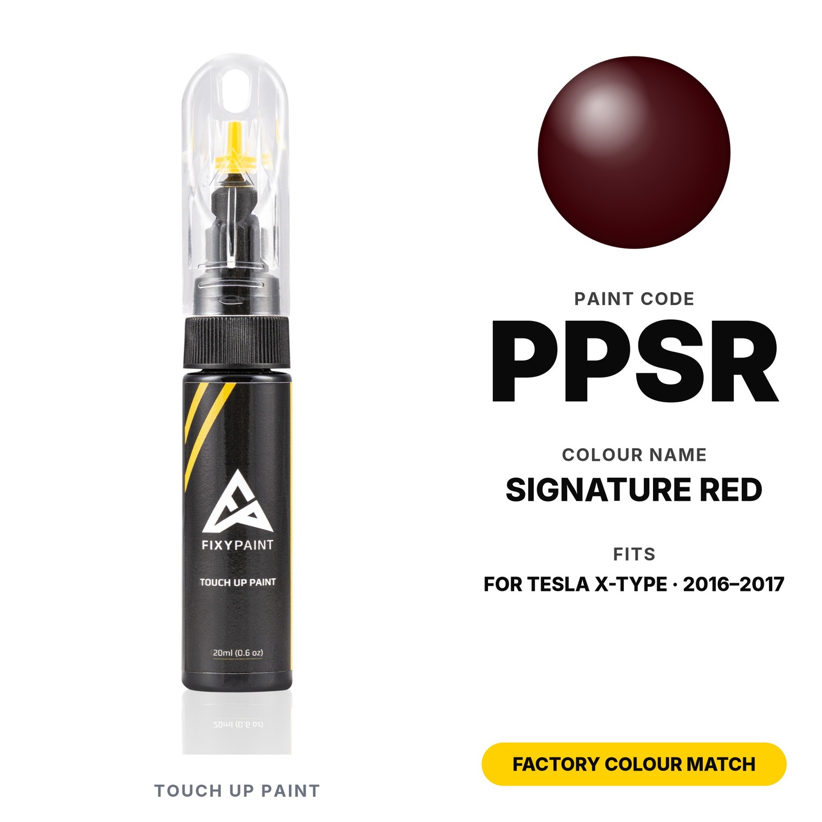 Touch Up Paint For Tesla X-Type PPSR Signature Red Kit Car Body Scratch Fix Kit