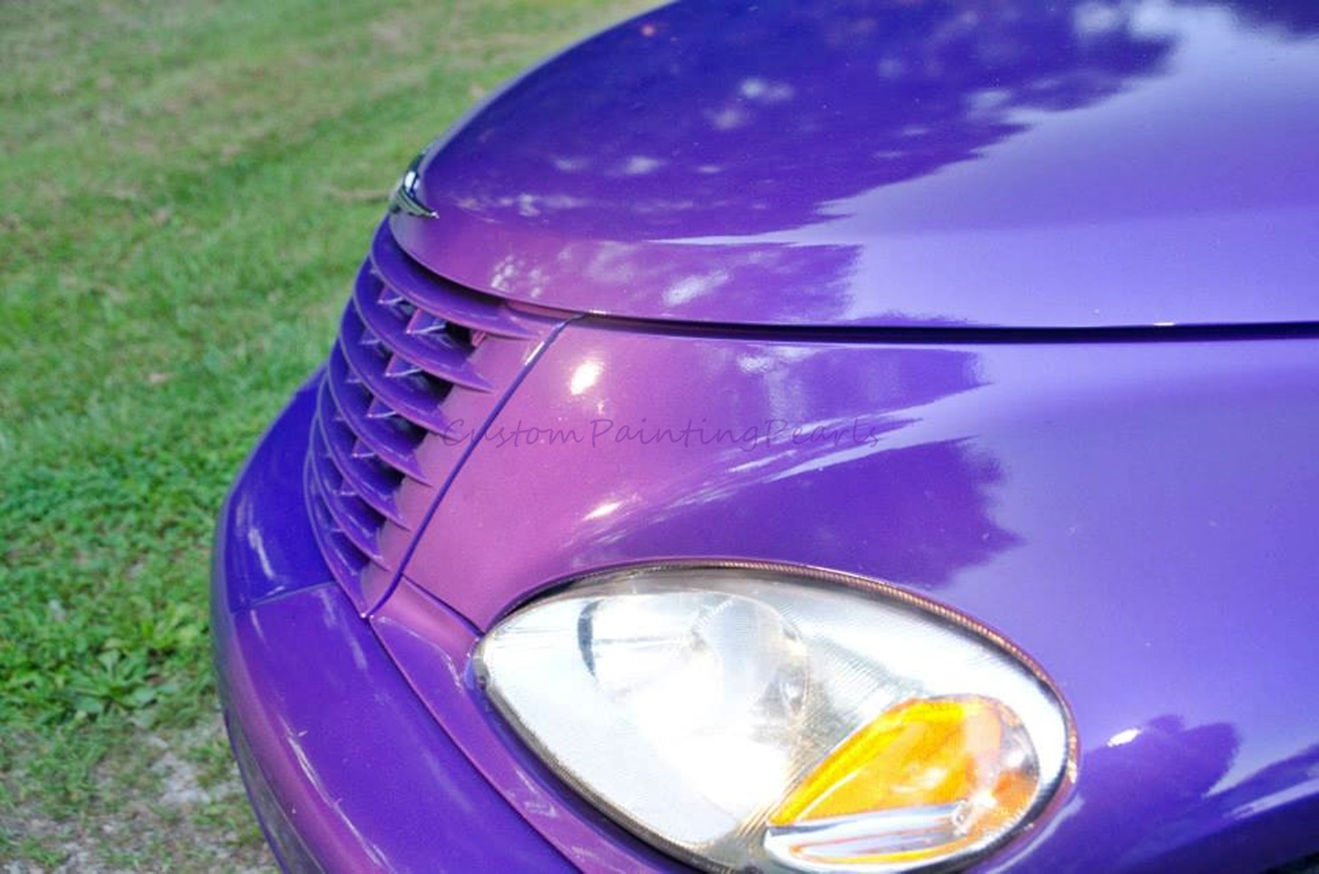 25g Candy PURPLE Pearl Pigment auto paint HOK HVLP SPRAY GUN Dupont