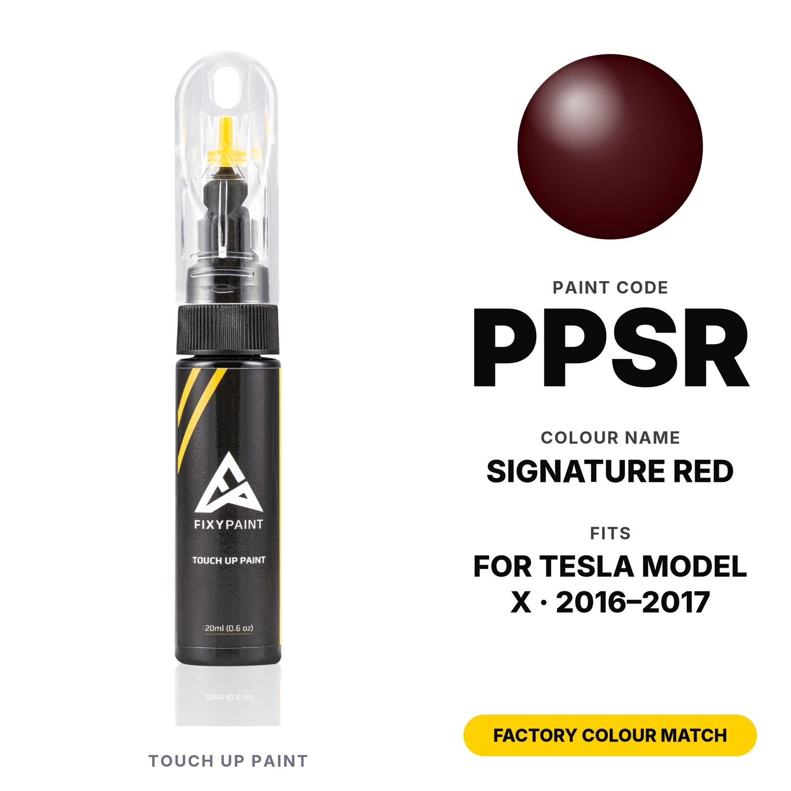 Touch Up Paint For Tesla Model X PPSR Signature Red Kit Car Body Panel Touch Up