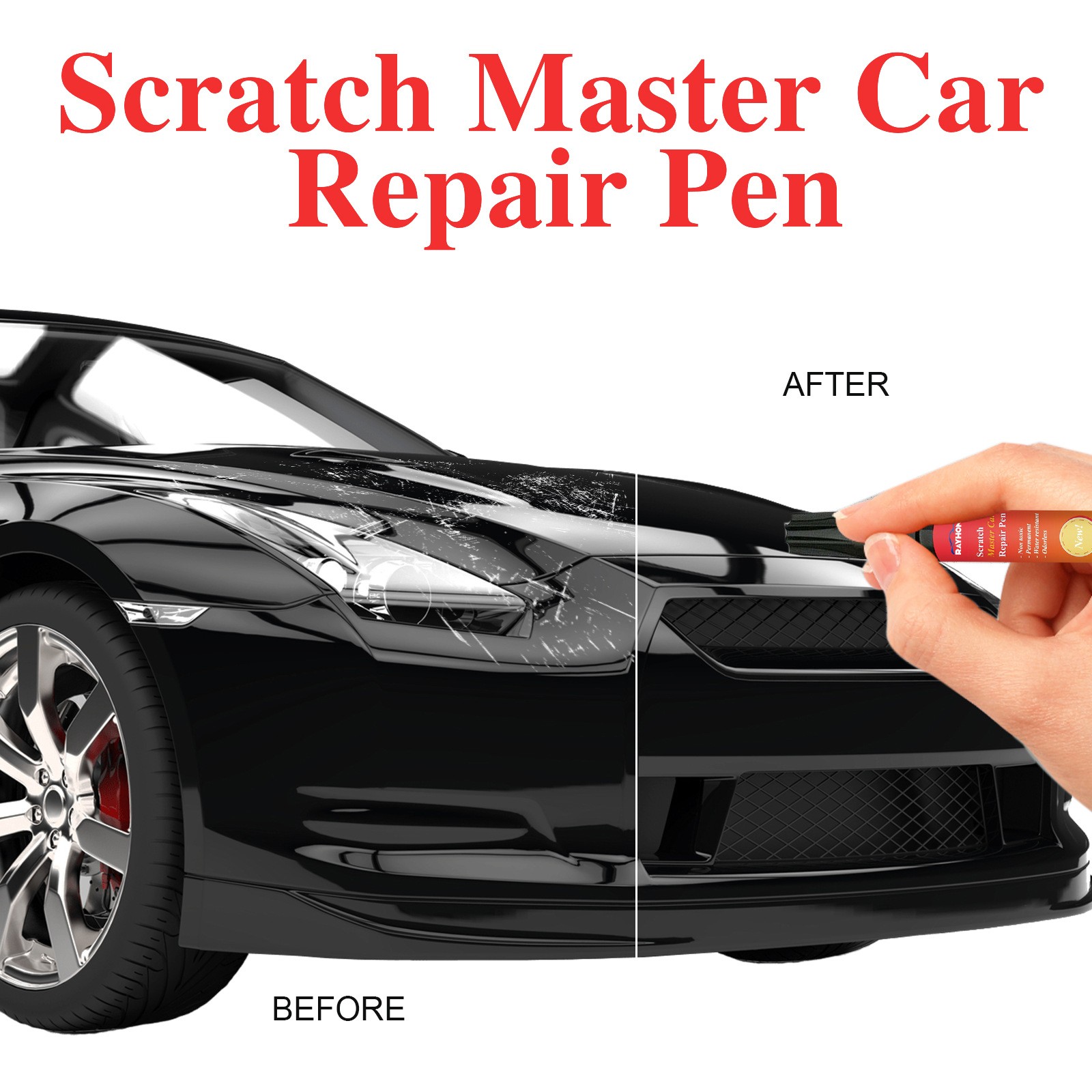 2 PCS All Cars Magic Pen for Car Scratches, Magic Car Scratch Removal Pen HOT