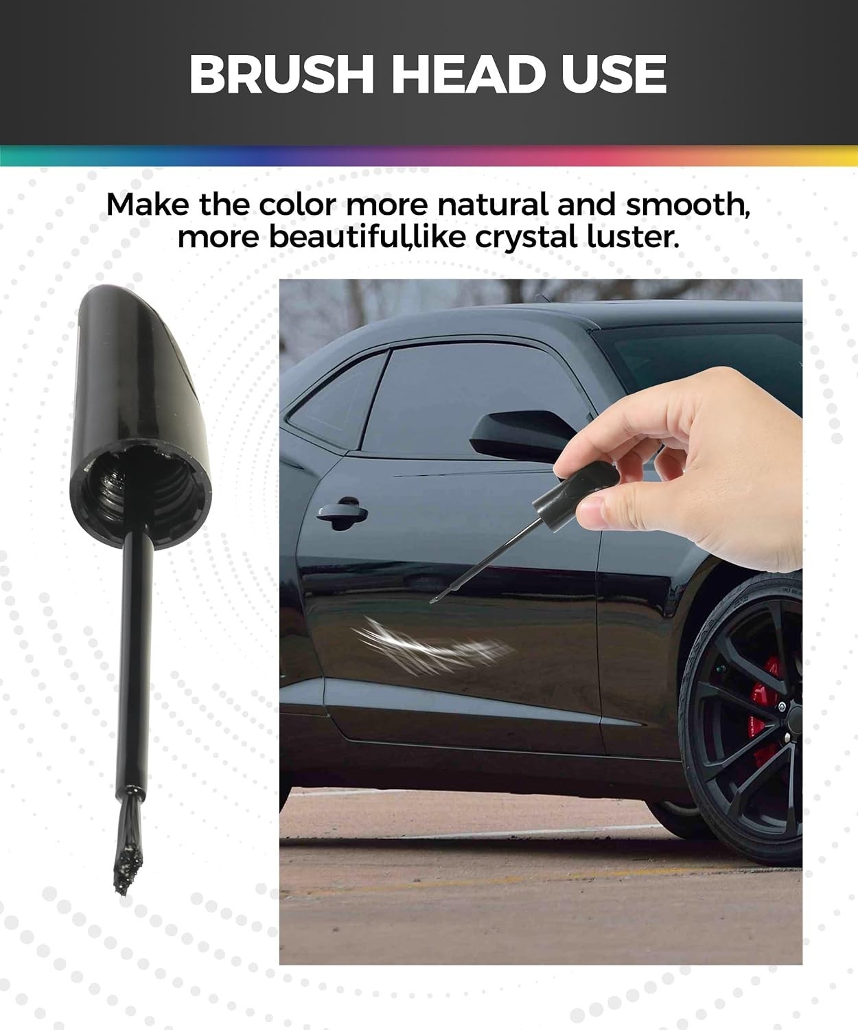 Black Touch Up Paint Pen for Car Scratch Repair – Waterproof & Rust Resistant