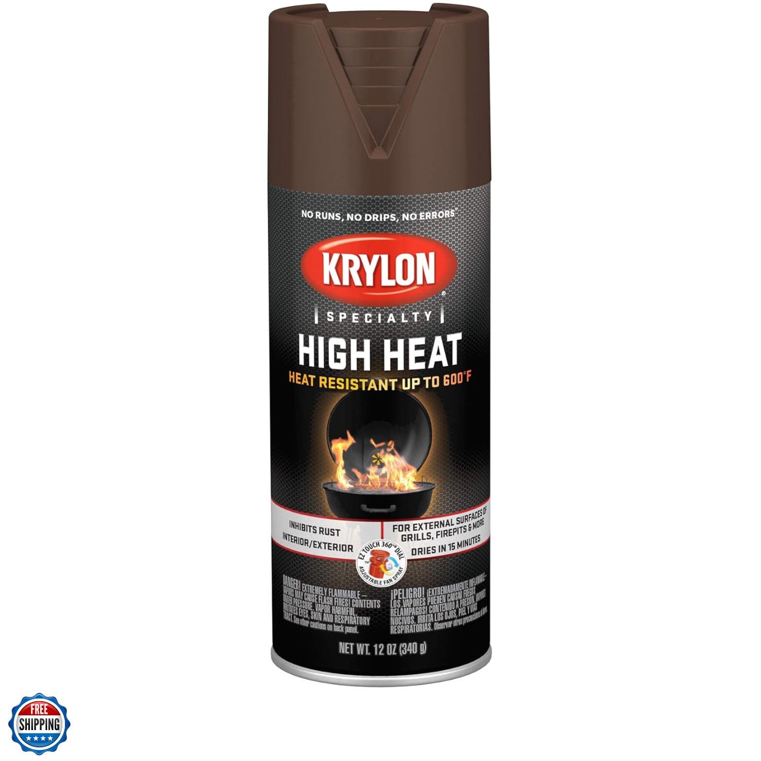 K01709077 High Heat Spray Paint Brown