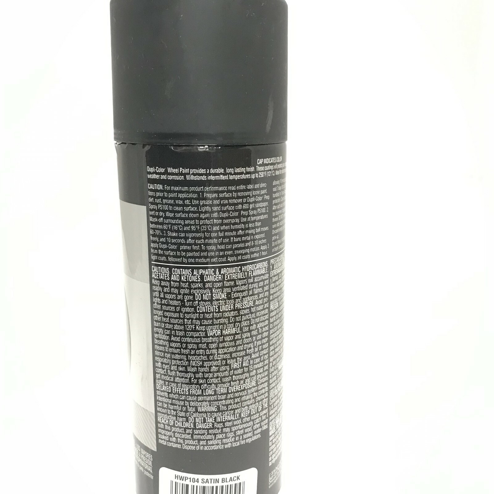 Duplicolor-HWP104-6 PACK High Performance Wheel Coating Satin Black color – 12oz