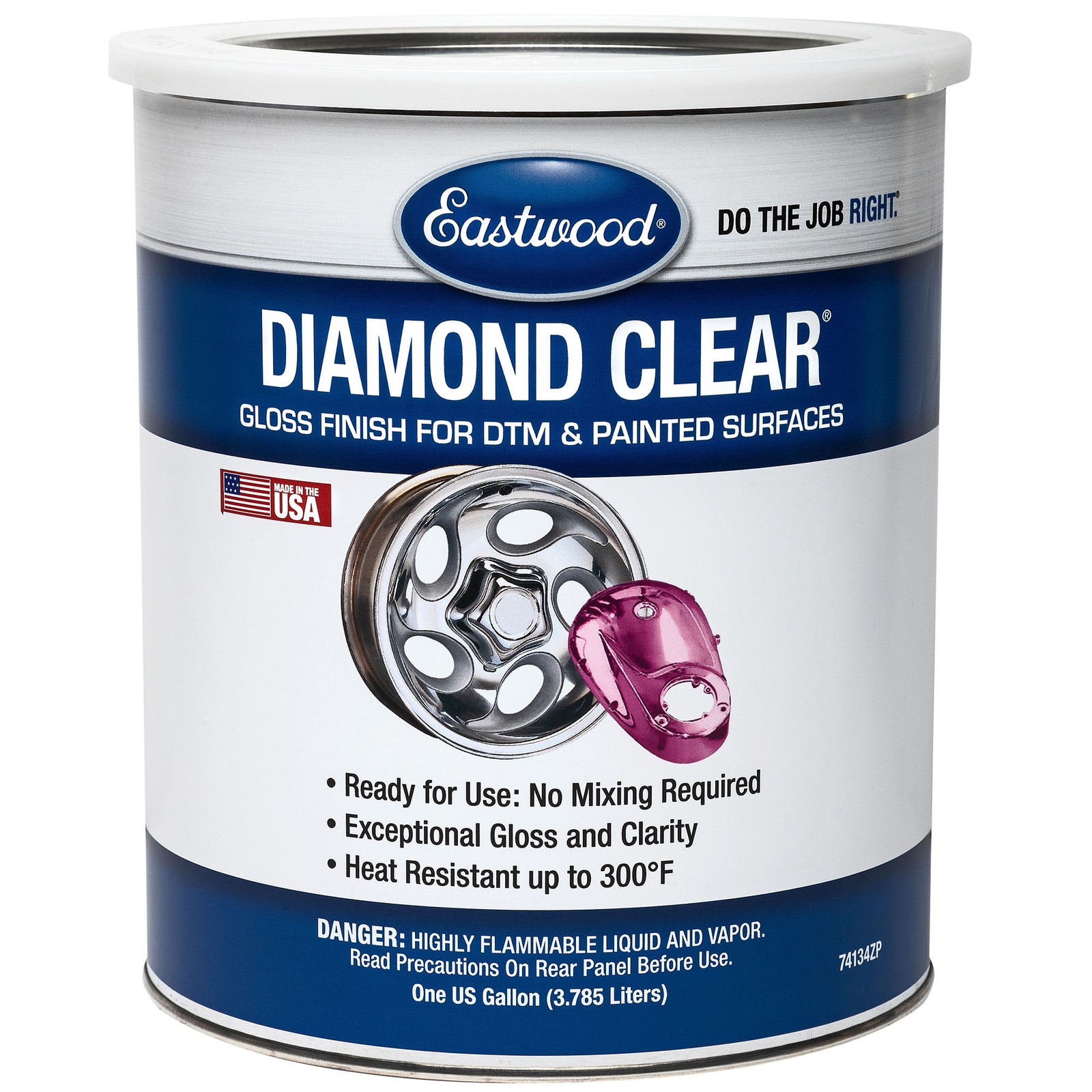 Eastwood Diamond Clear Gloss Direct to Metal and Painted Surfaces Paint Gallon