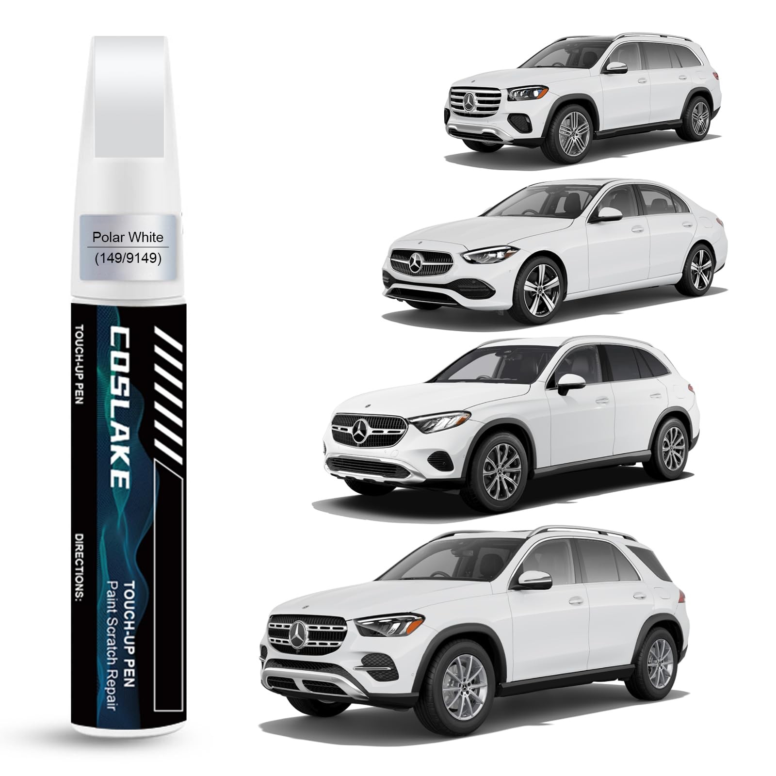 0.41 Fl Oz (Pack of 1), Polar White(149/9149) for C-Class Sedan 2024/E-Class…