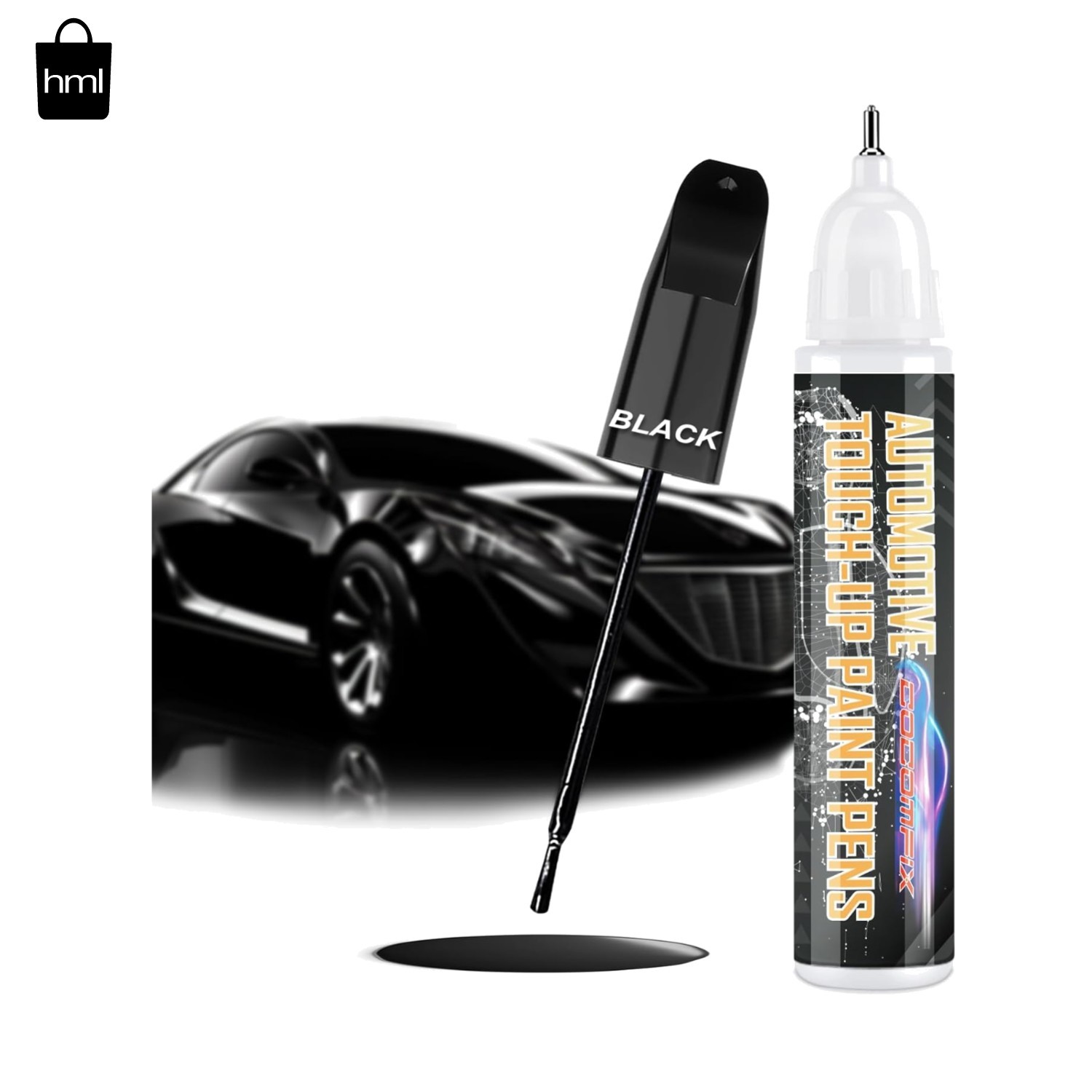 Waterproof Black Vehicle Touch Up Paint – Rust Resistant & Quick Drying