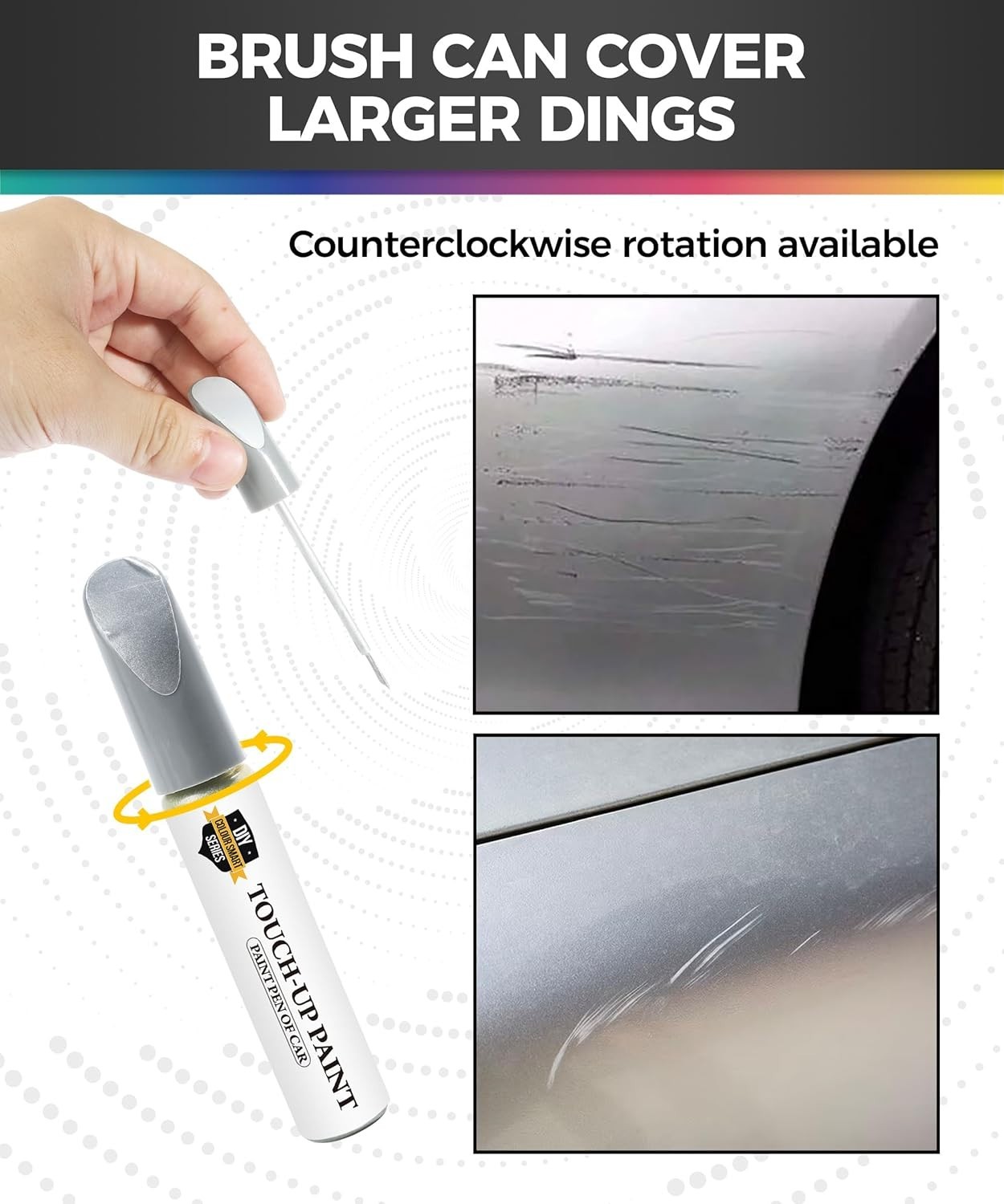 Waterproof Car Scratch Repair Pen – Rust Resistant Touch Up Paint in Silver
