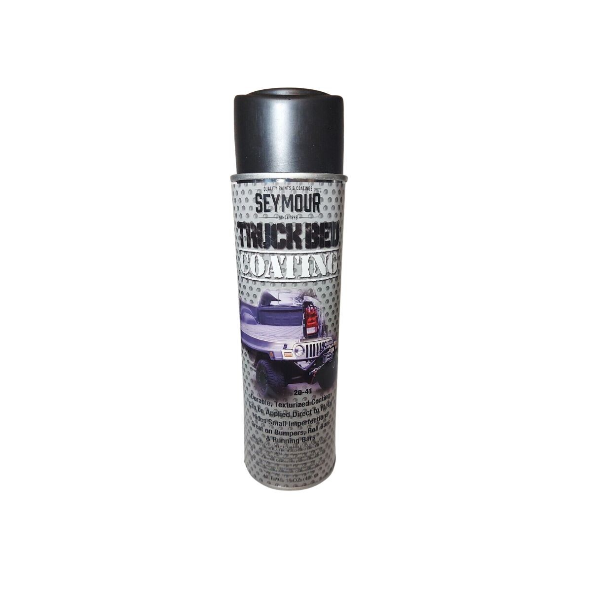 Seymour 20-41, Professional Truck Bed Coating Aerosol Spray, Black, 15oz, 1ea