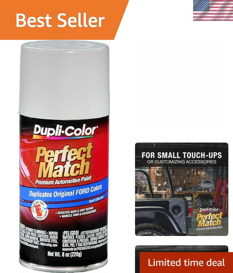 8 oz Perfect Match Automotive Paint for Ford – Oxford White, Easy Application