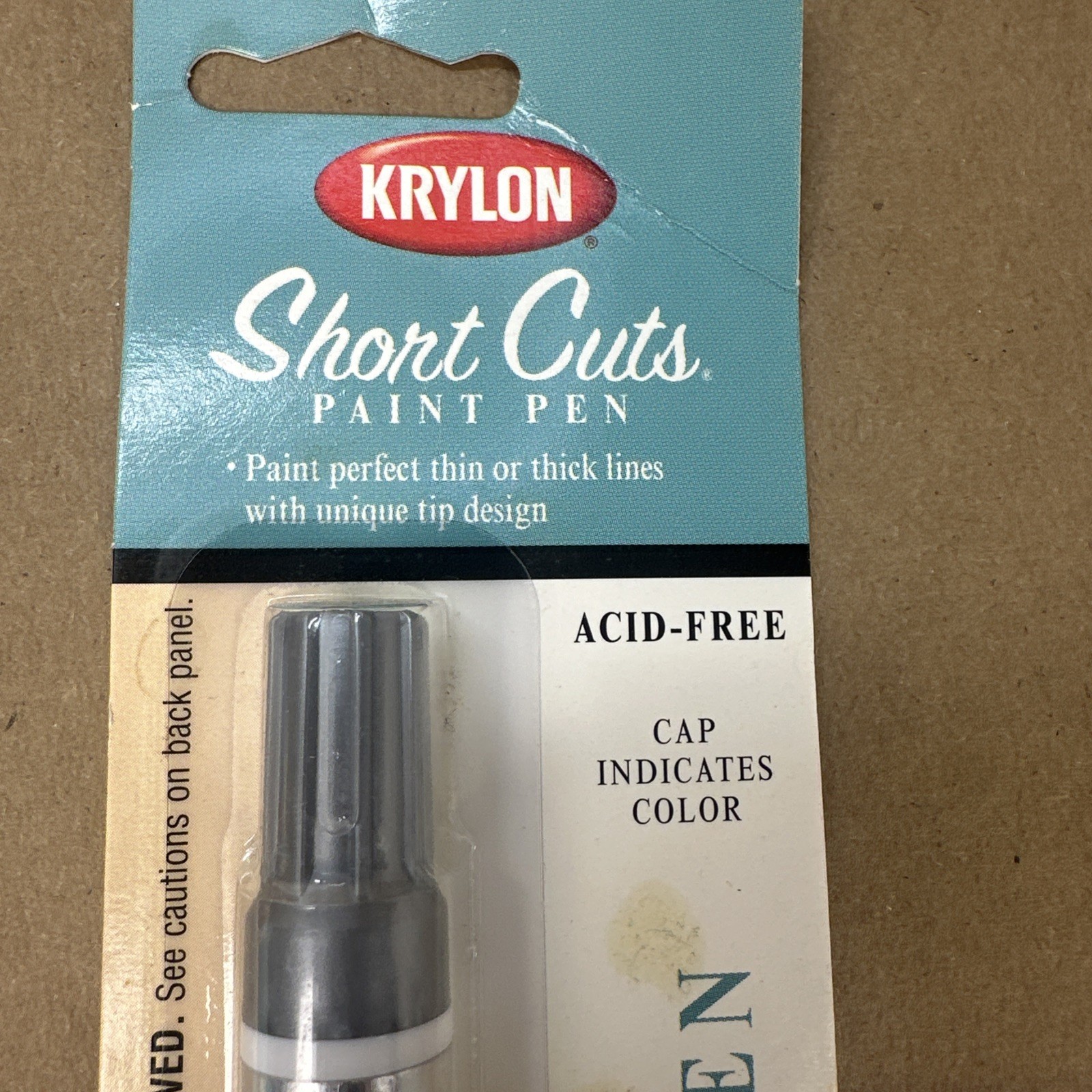 Krylon KSCP902 Short Cuts Paint Pen, Chrome, .33 Ounce NEW