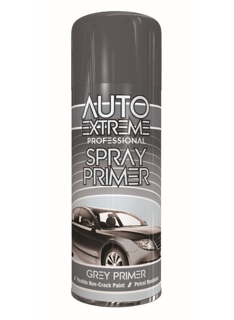 Grey Primer Spray Paint Aerosol Auto Car Bike Restore Metal Wood Plastic 400ml