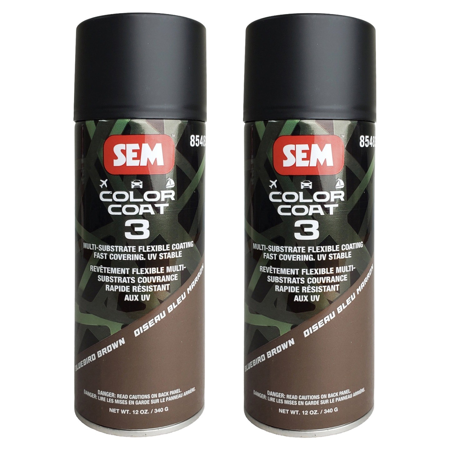 SEM 85483 Color Coat 3 Bluebird Brown Flexible Coating 12 oz. (2 Pack)