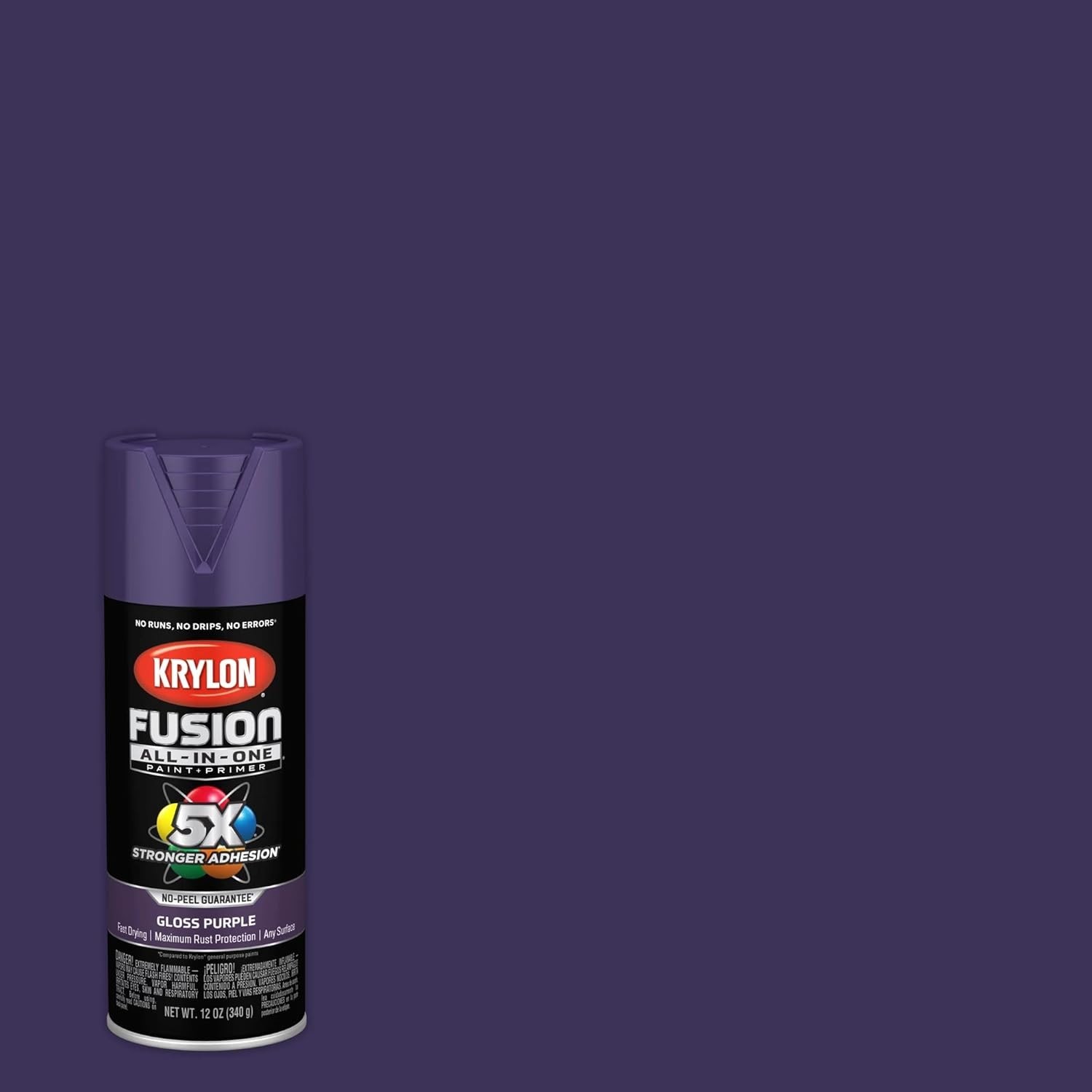 Versatile 12 oz Purple Spray Paint – Fast-Drying Adhesive for Indoor/Outdoor Use