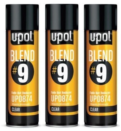 U-POL 0874 Blend#9 Fade Out Reducer, Clear, 450 ml Aerosol (Upol 874) (3 Pack)