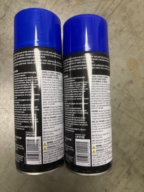 UPOL PREMIUM GLOSS BLUE SPRAY PAINT UP2708 EXPERT ACRYLIC ENAMEL 10oz (Lot Of 2)