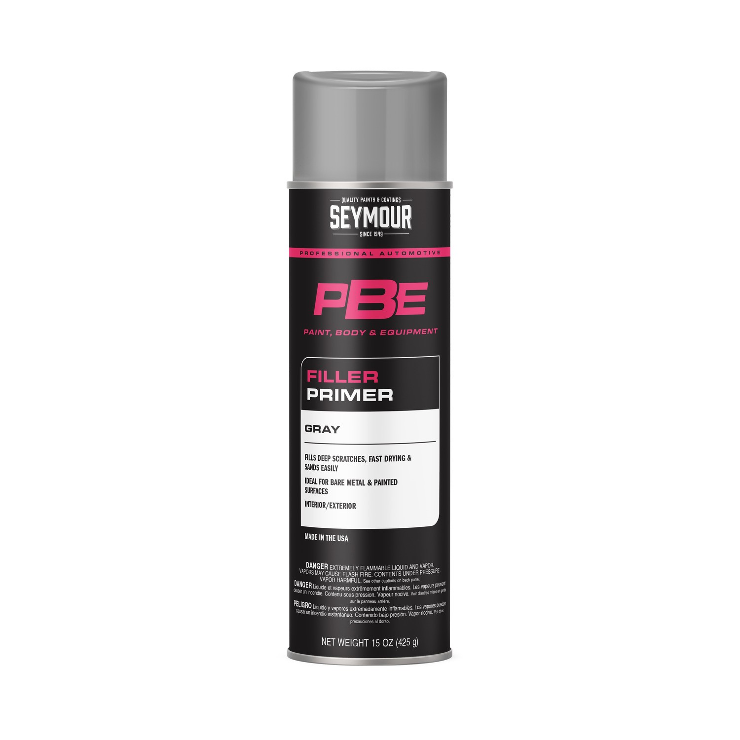 Seymour 20-1674 PBE Professional Filler Primer Spray PaintGray (15 oz)