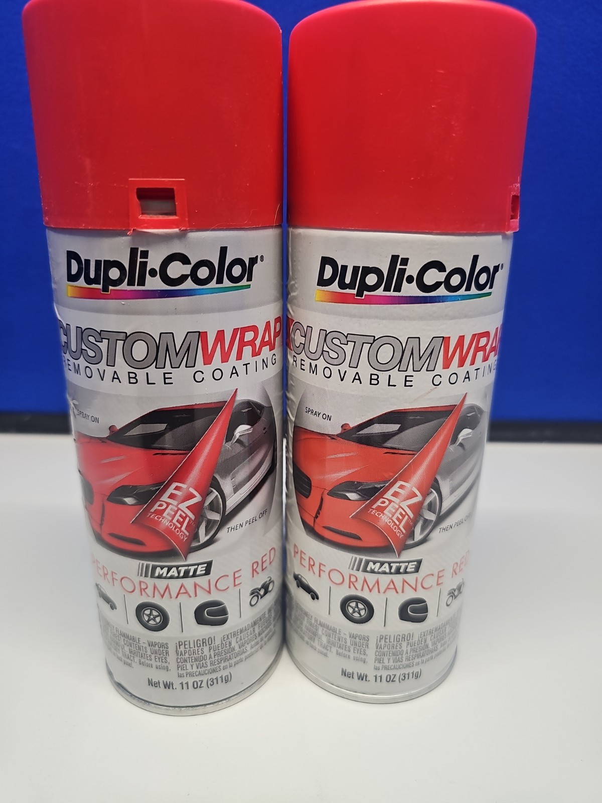 2 Cans DupliColor Cwrc795 Custom Wrap Removable Coating Performance Red