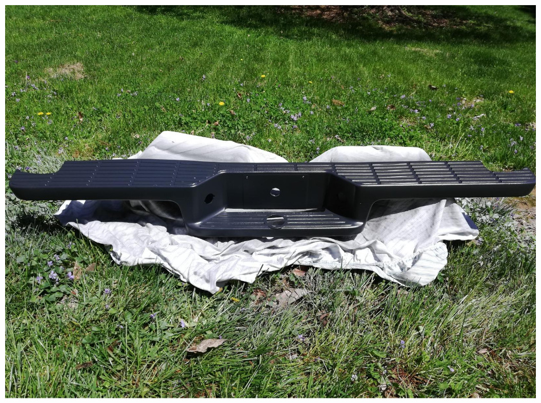 Bumper Restoration Black Spray Paint Trim Plastic Rubber Metal Chrome Coating