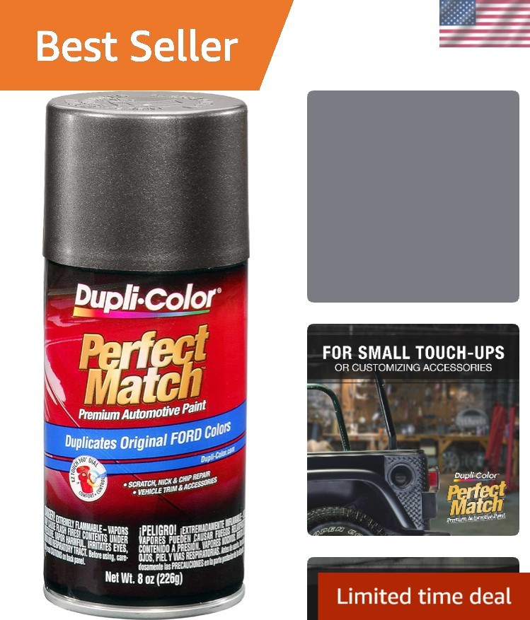 Perfect Match Automotive Paint, Ingot Silver Metallic, 8 oz