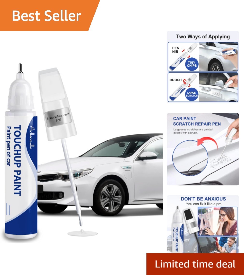 Kia-Compatible Snow White Pearl Scratch Repair Paint – Chip Resistant & Glossy