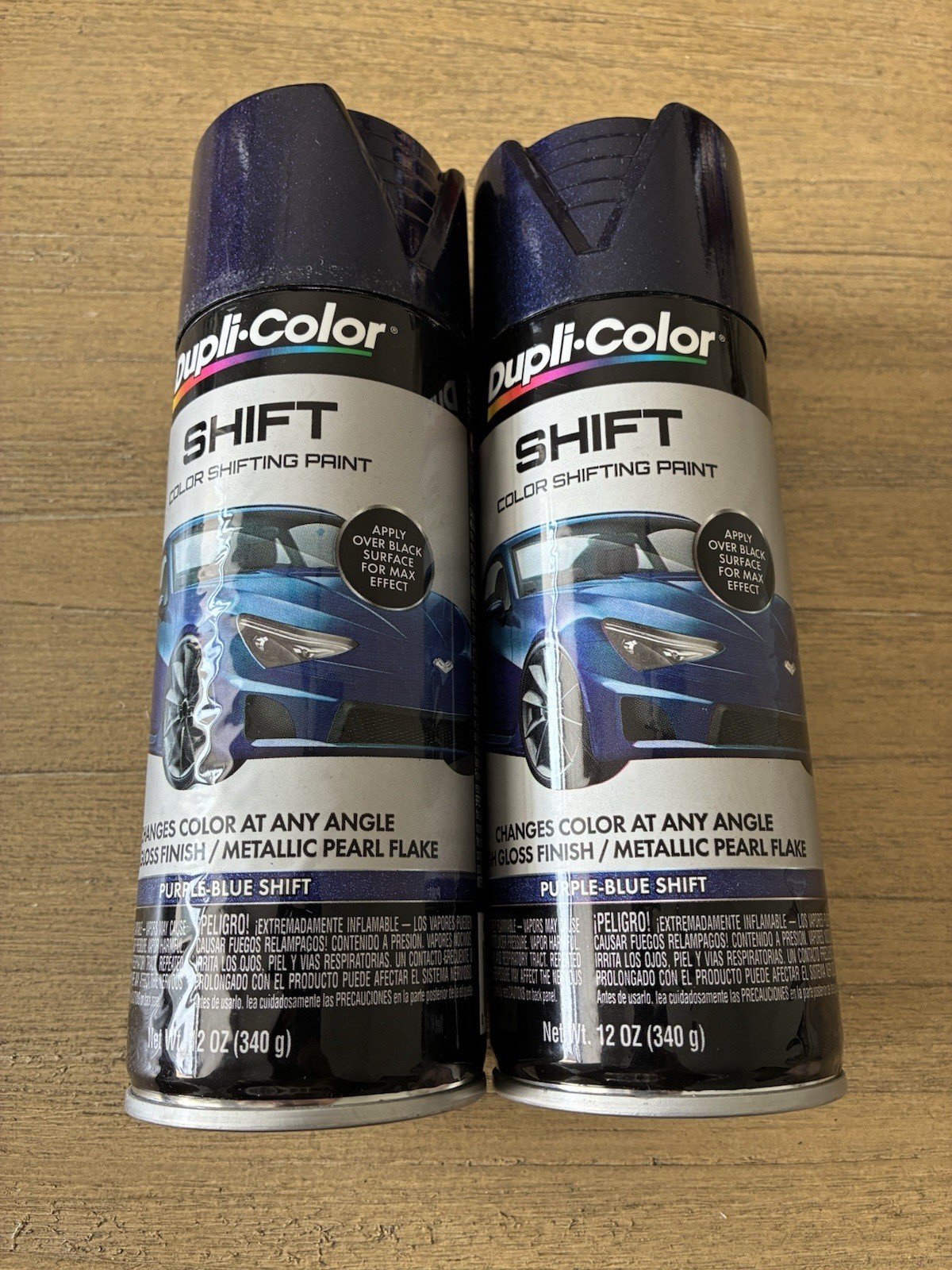 2 Duplicolor SH501 Purple Blue SHIFT Color-Shifting Spray Paint – 12 Oz NEW