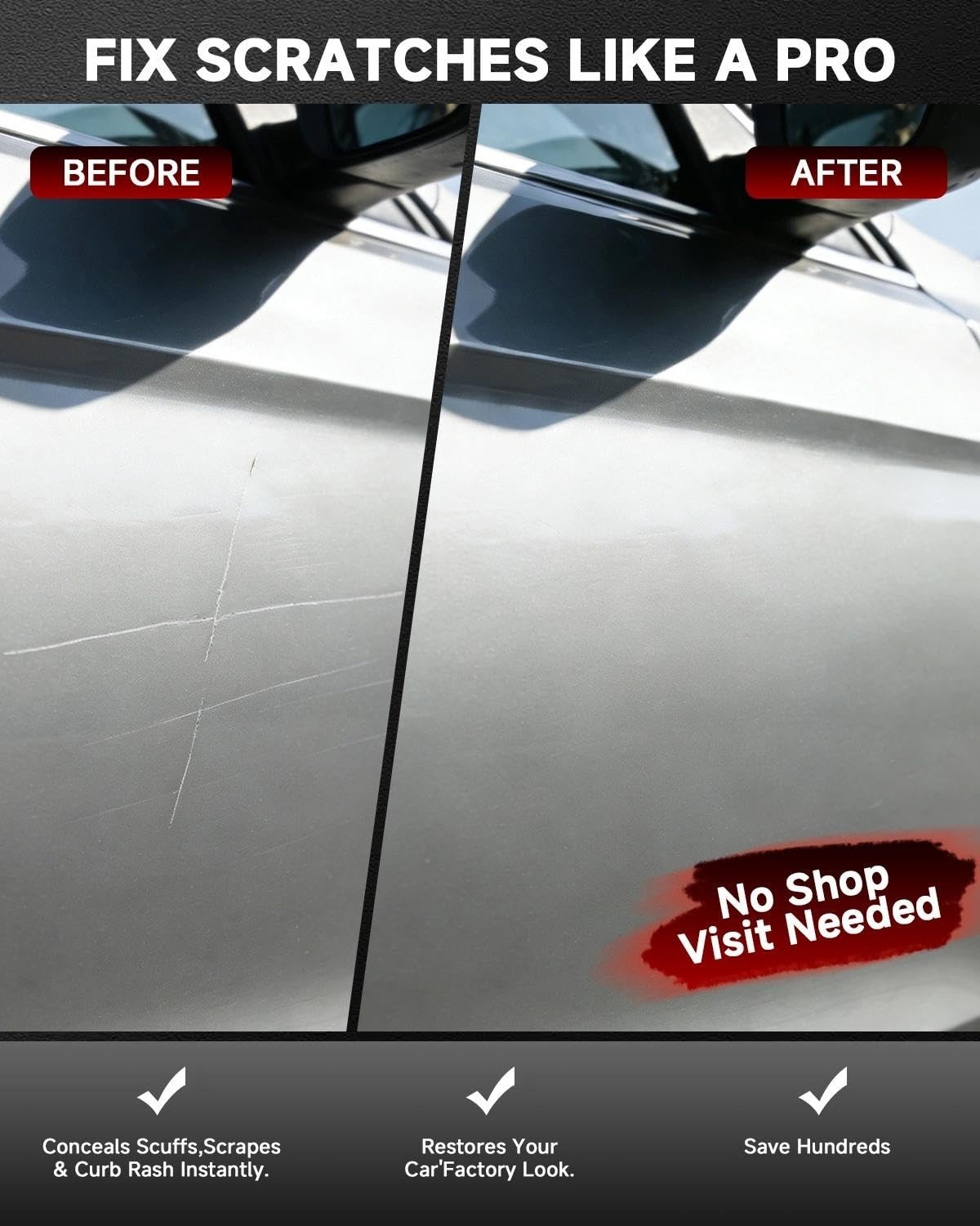 Crystal White Pearl Touch Up Paint Kit for Subaru – 2K Clear Coat, Exact Color M