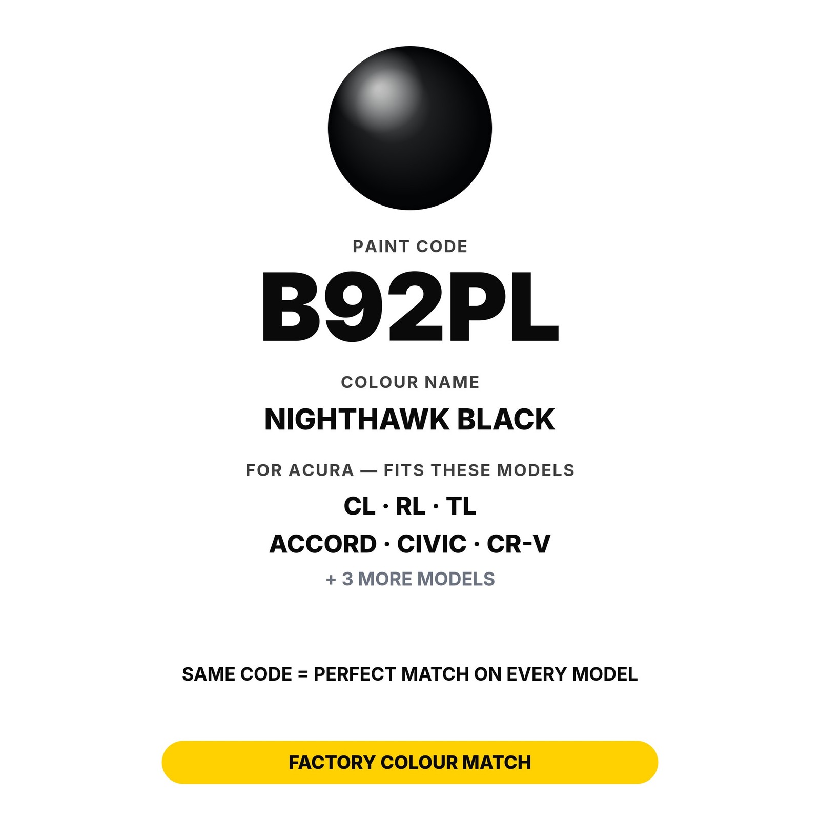 Touch Up Paint For Acura TL B92PL Nighthawk Black Kit Ute Body Touch Up Paint