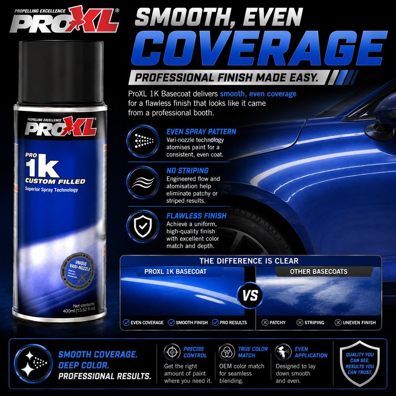 ProXL Basecoat Aerosol for 2025 Mercedes Polar White 149, 9149, 149-0