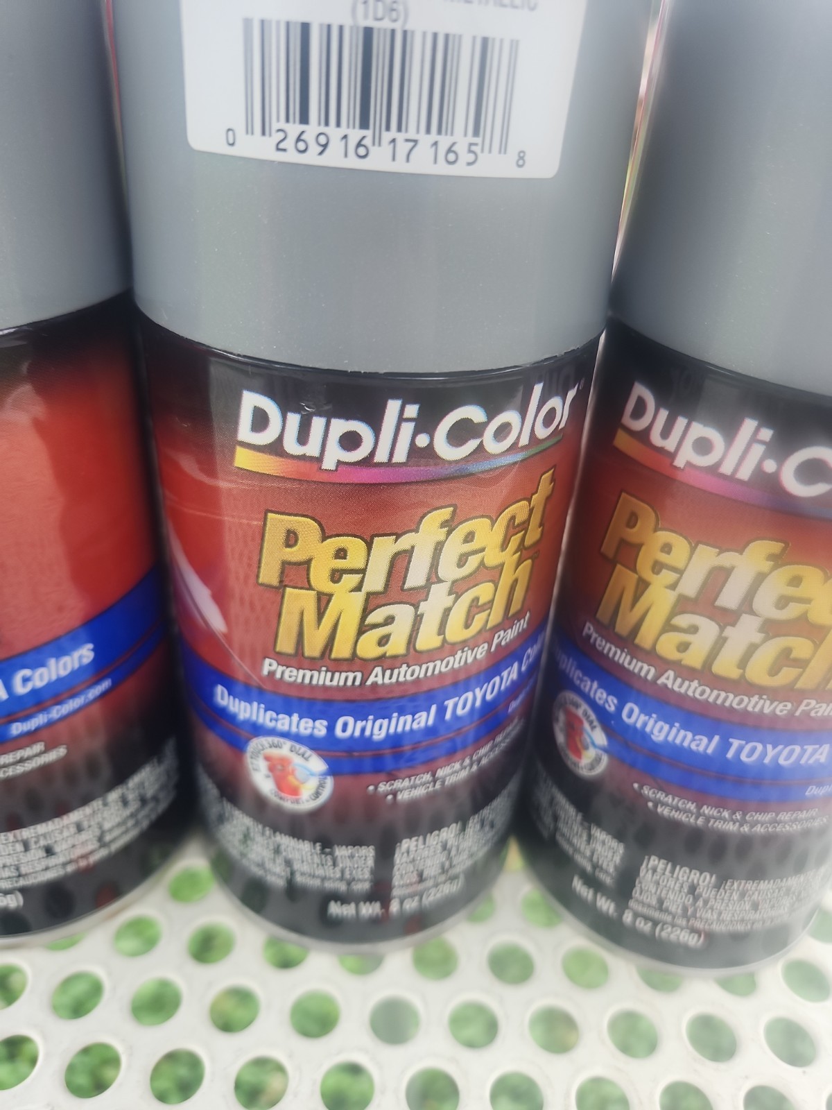 3-8oz. Dupli-Color Perfect Match Auto Paint Toyota Silver Sky Metallic BTY1531