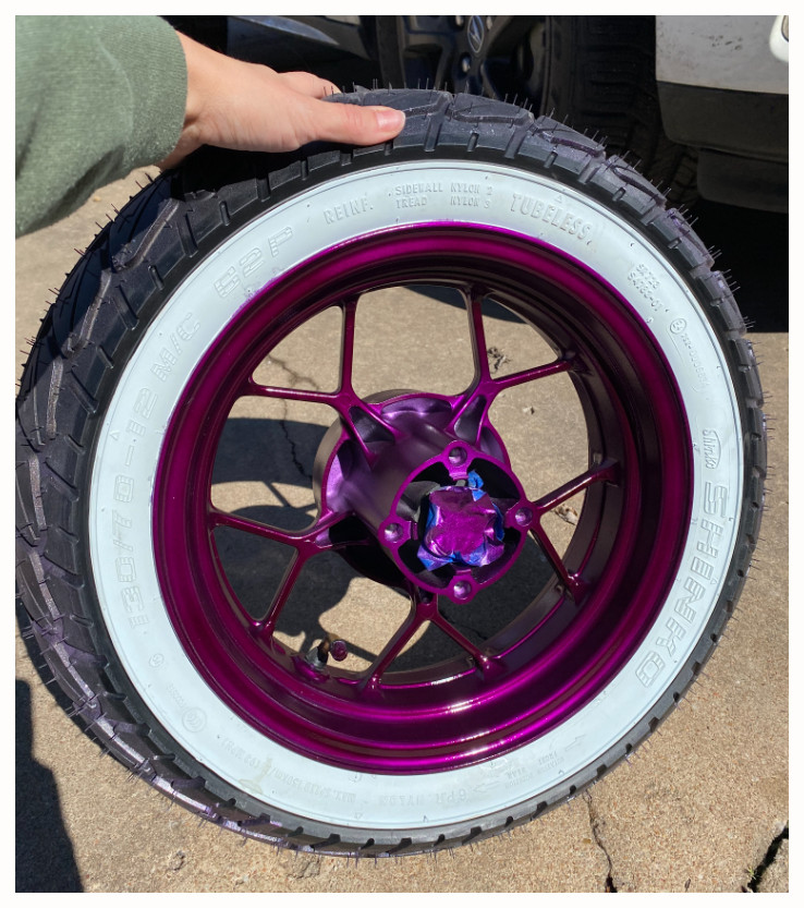 Metallic Purple Wheels Spray Paint Rim Steel Aluminum Chrome +Primer Coating 3PK