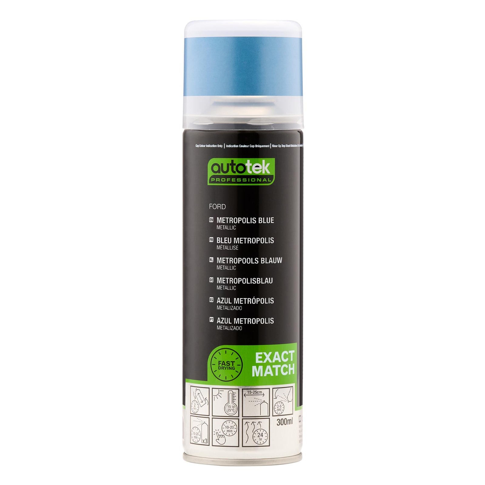 Autotek Ford Metropolis Blue Fast Dry High Coverage Aerosol Spray Paint 10.14oz