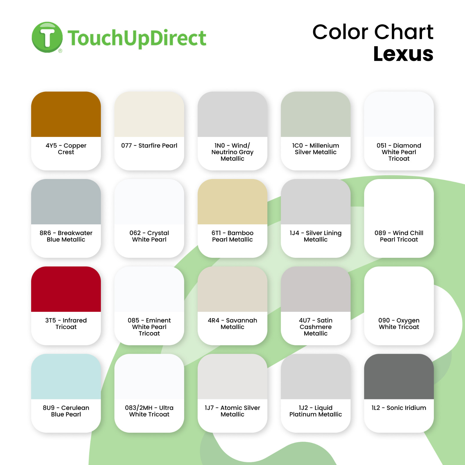Lexus Touch Up Paint by TouchUpDirect – Brush or Spray Paint – Choose Your Color