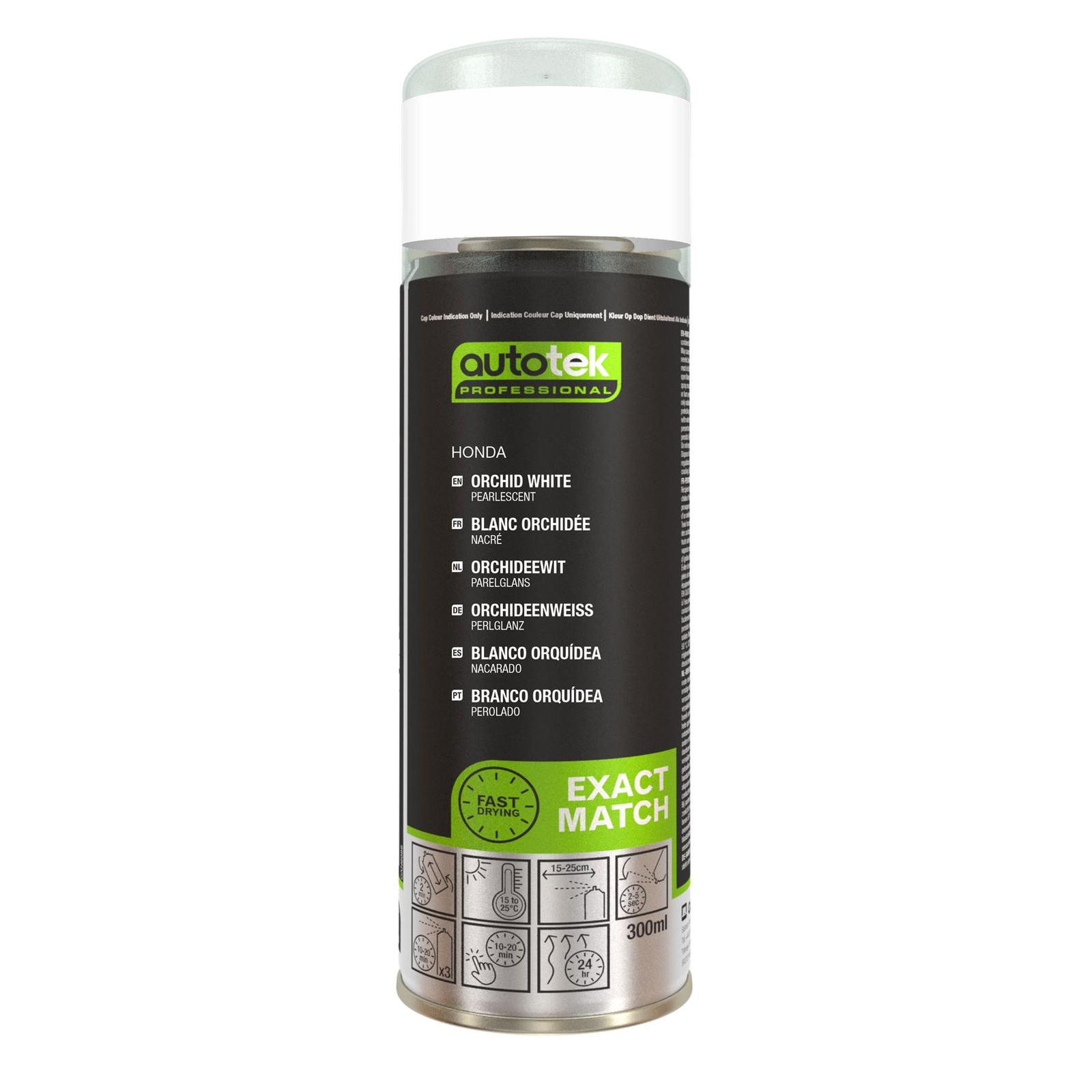 Autotek Honda Orchid White High Coverage Aerosol Spray Paint Fast Drying 10.14oz