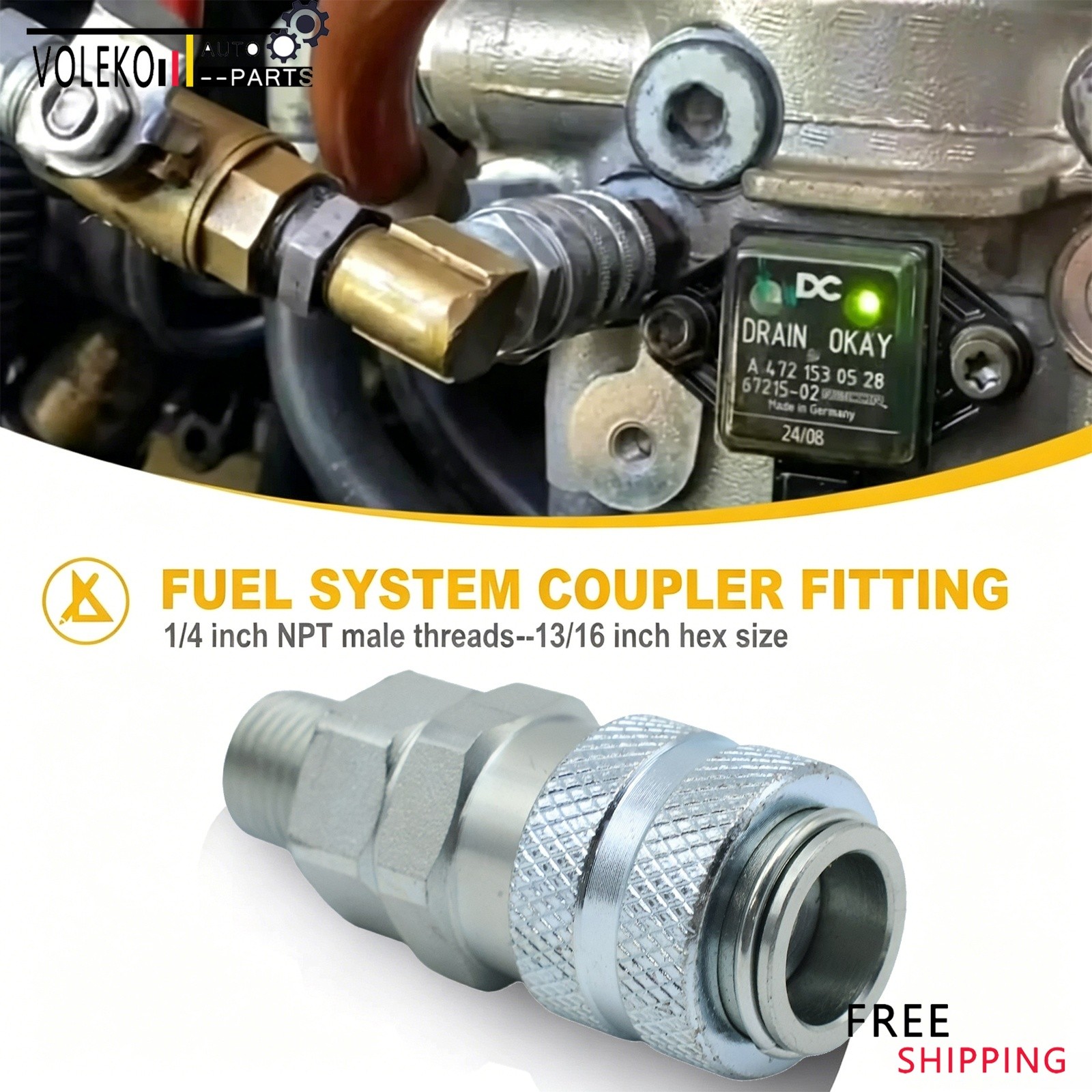 Fits Cummins Cat Diesel Engine Fuel Line Coupler Disconnect Adapter Tool