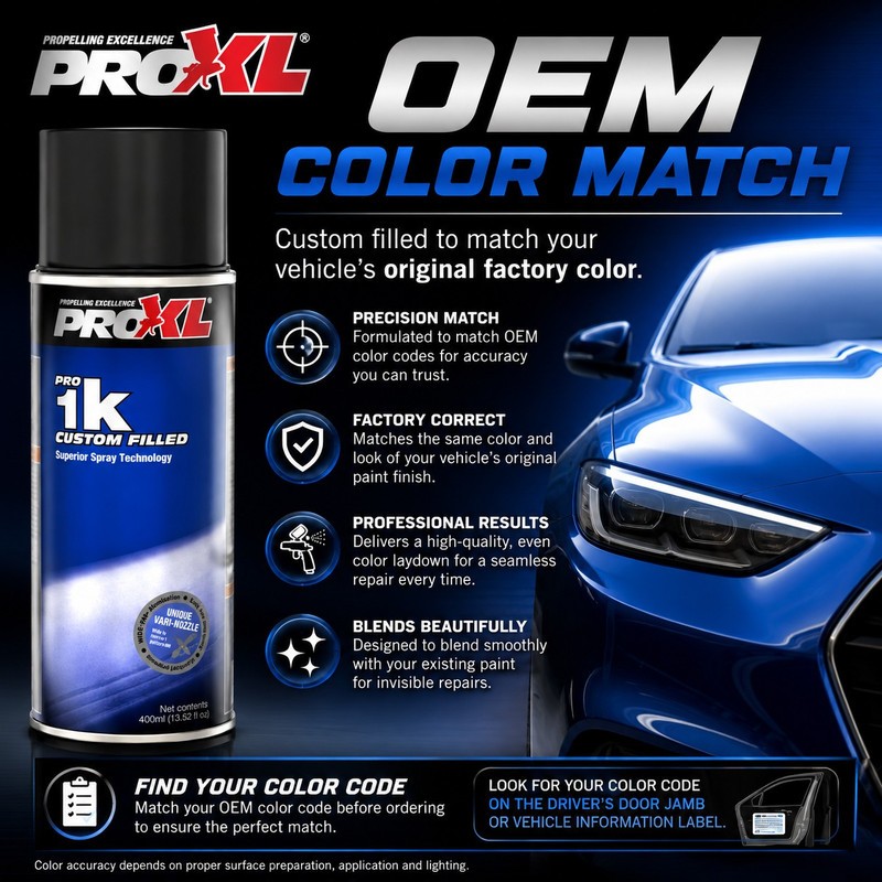 ProXL Basecoat Aerosol for 2018 Mercedes Polar White 149, 9149