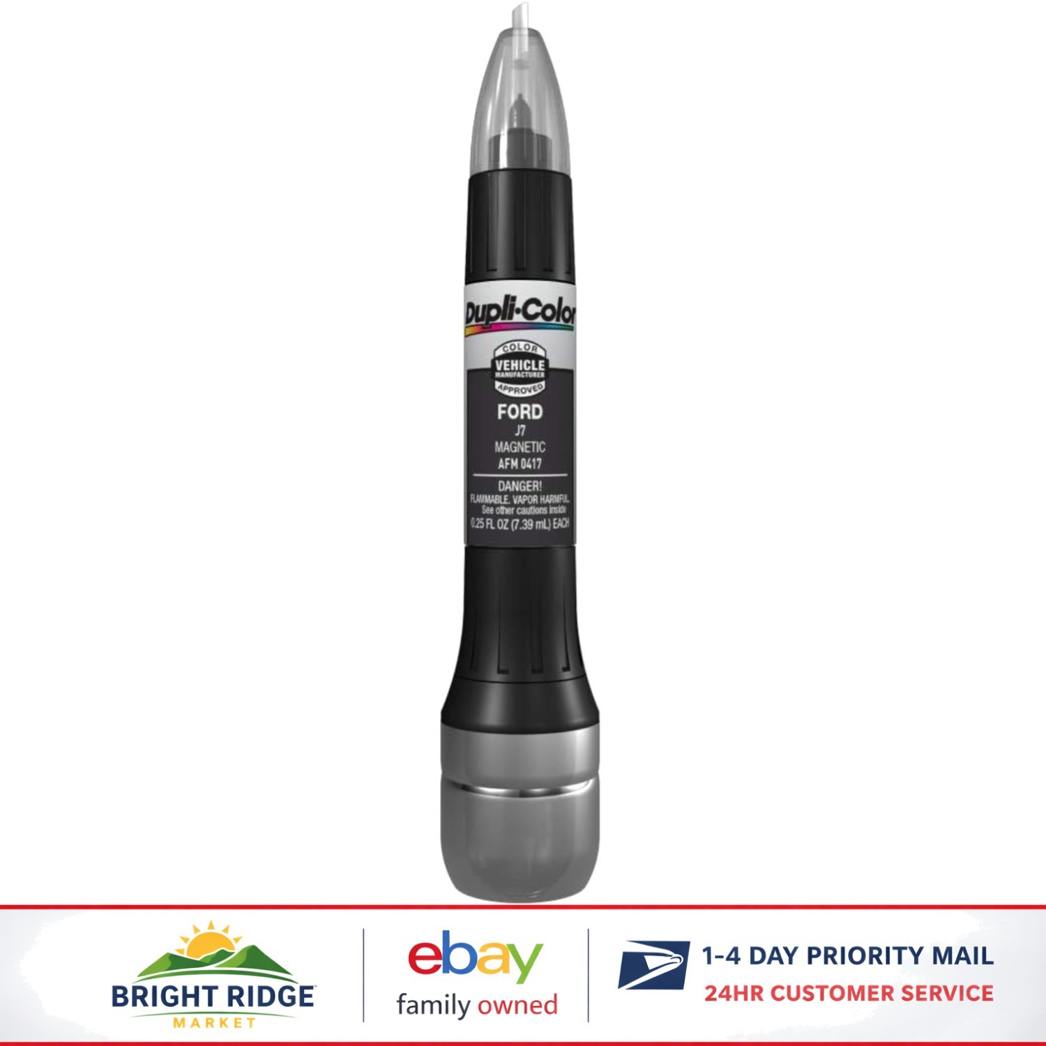 Acrylic Touch Up Paint Pen for Magnetic Gray, Fast-Drying and Chip Resistant