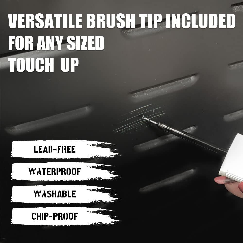1 Fl Oz Black Enamel Touch Up Paint – Waterproof & Fast-Drying for Appliances