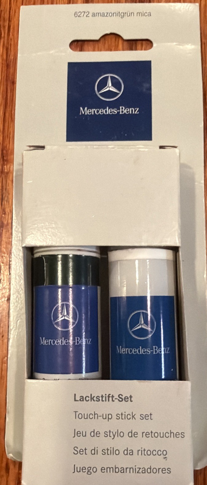 Mercedes-Benz Amazonitgrun MicaPaint 6272 Touch-Up Set 2x 12ml 0.40oz