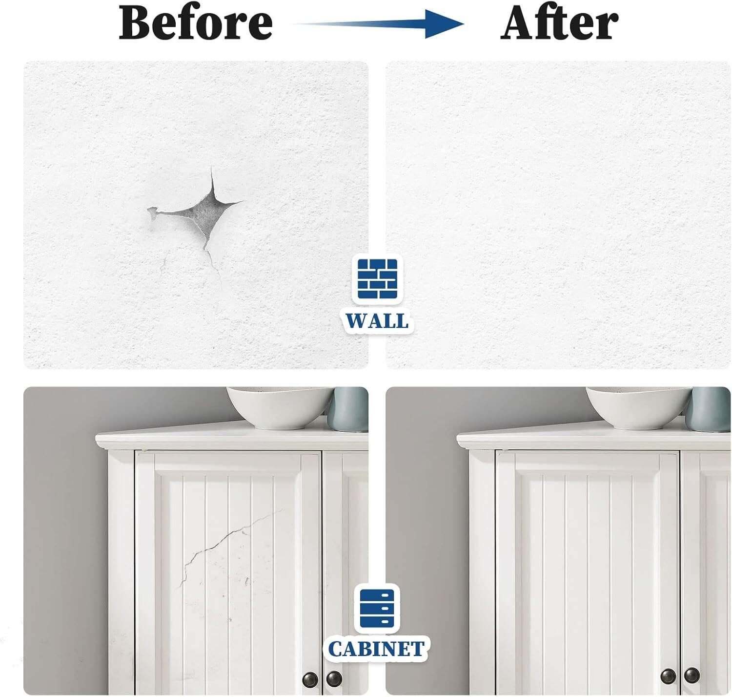 Low VOC White Touch Up Paint Pen – Non-Toxic, Ideal for Interior & Exterior Use