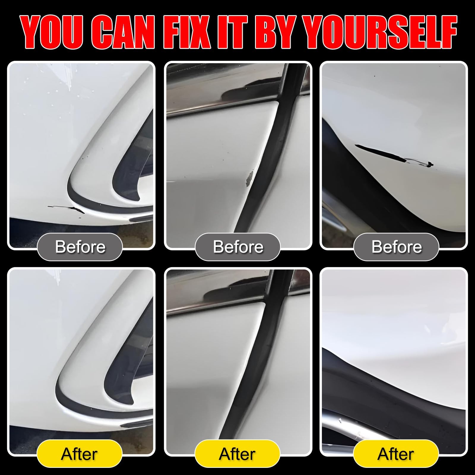 Touch Up Paint for Car BMW Mineral White Metallic A96 Scratch Repair Pen Marker
