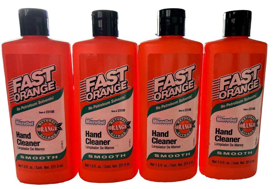 4-Pack Permatex Fast Orange Fine Pumice Lotion Hand Cleaner – 7.5 Fluid Ounce