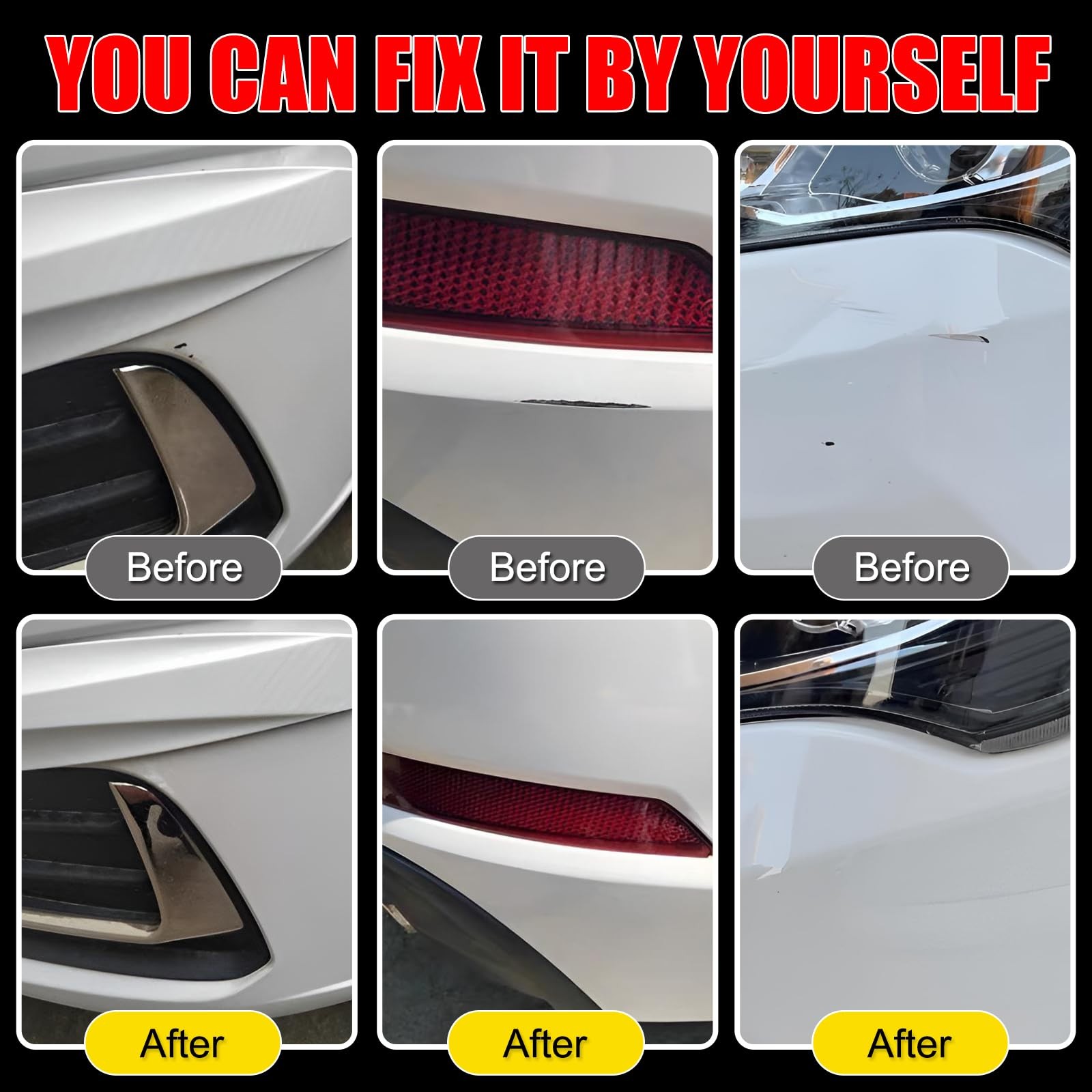 Touch Up Paint Kit For Nissan QBE Everest White Pearl Scratch Repair Kit