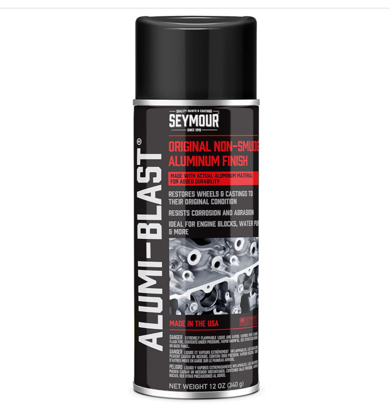 2PK Satin Aluminum Metallic Spray Paint Engine Heat Resistant & Rust Protective