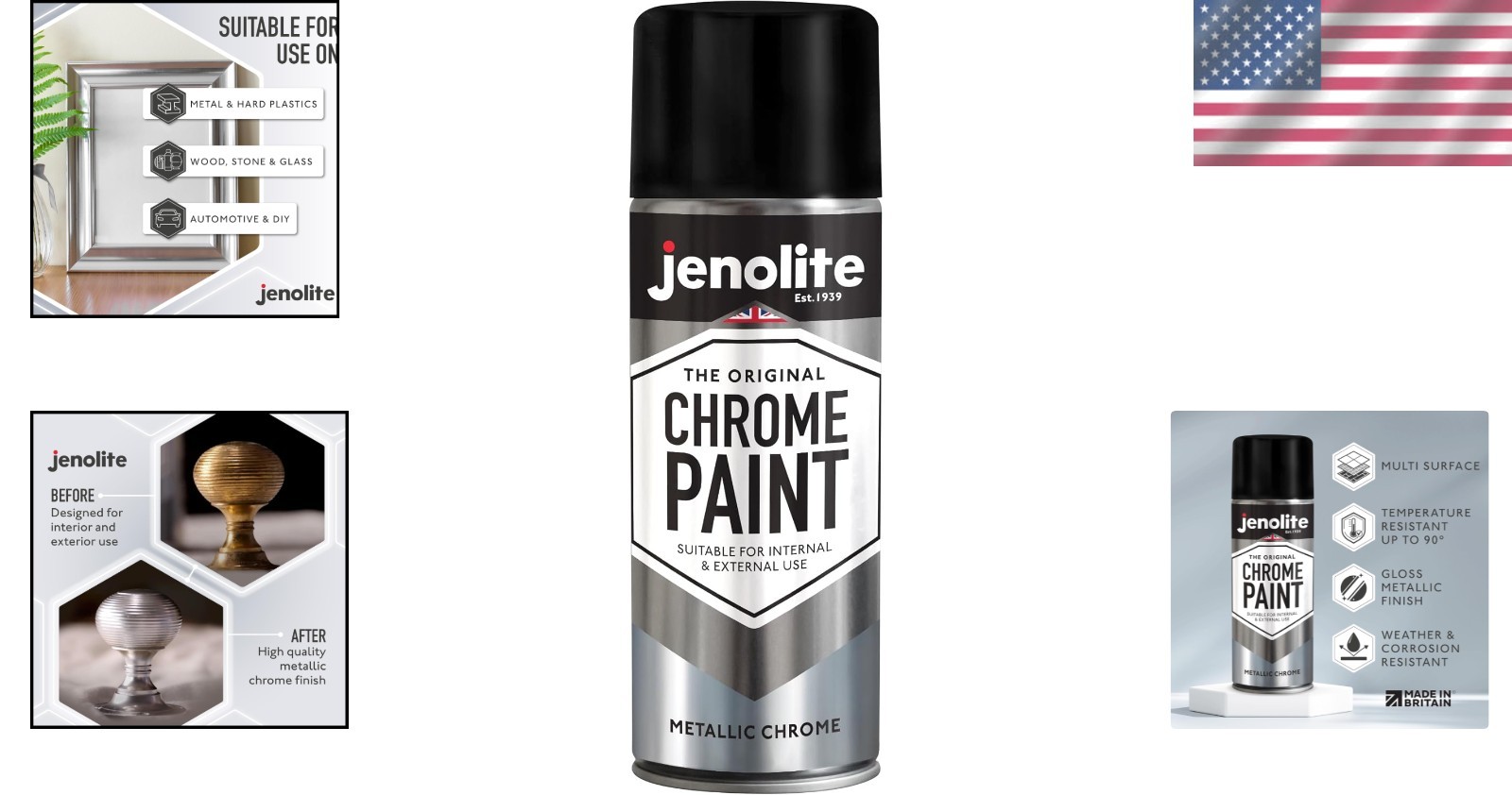 Smooth Gloss Chrome Spray Paint – Corrosion Resistant for Various Surfaces 400ml